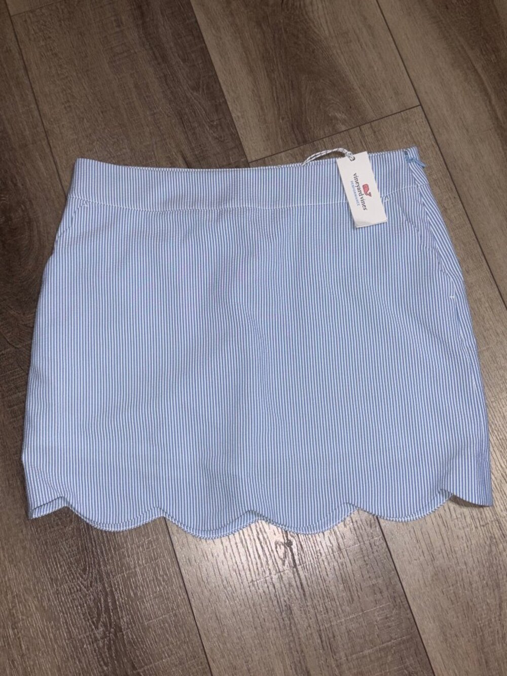 NWT Vineyard Vines Seersucker Golf Skirt Skort Size 10